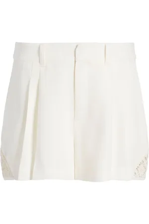 Cinq A Sept Corinna crochet-panelling shorts