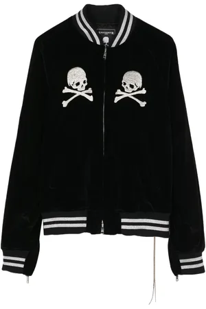 MASTERMIND Skull-embroidered track jacket