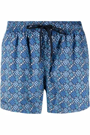 TAGLIATORE Pattern-print swim shorts