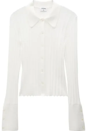 Filippa K Knitted flared-cuff shirt