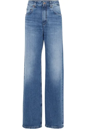 Brunello Cucinelli Mid-rise wide-leg jeans