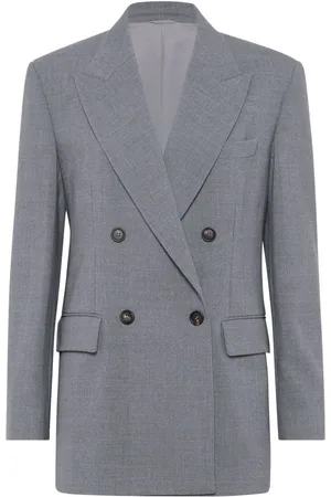 Brunello Cucinelli Double-breasted wool blazer