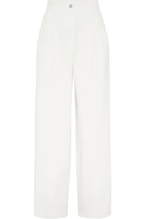 Brunello Cucinelli Pleated wide-leg jeans