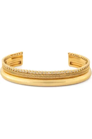 Pascale Monvoisin 9kt yellow Jil Nº3 diamond cuff bracelet