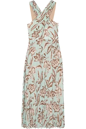Liu Jo Floral-print pleated maxi dress