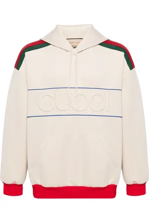 Gucci Logo-patches Web-detail hoodie