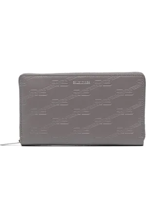 Balenciaga Embossed-logo leather wallet