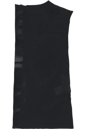 SACAI Asymmetric ribbed-knit tank top