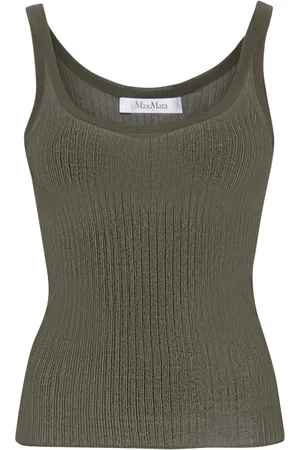 Max Mara Bastia ribbed silk top