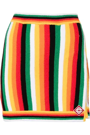 Casablanca Striped towelling miniskirt