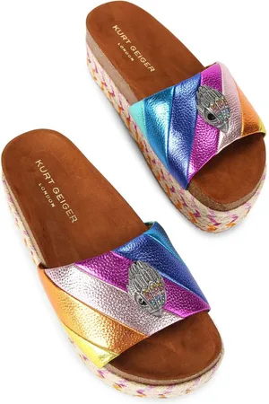 Kurt Geiger Kensington flatform leather sandals