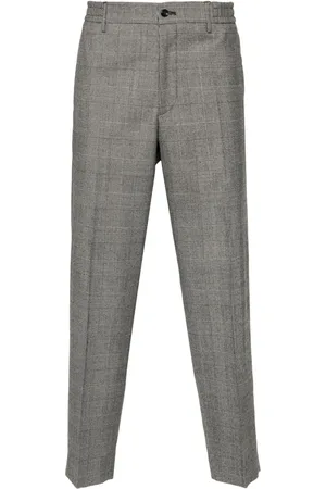 TAGLIATORE Checked tapered trousers