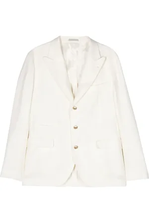 Brunello Cucinelli Single-breasted twill blazer