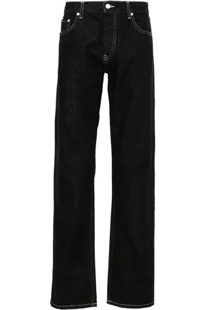 Helmut Lang Logo-patch cotton jeans