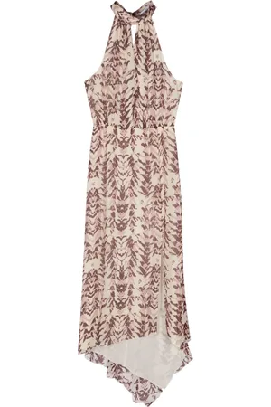 Patrizia Pepe Abstract-print asymmetric midi dress