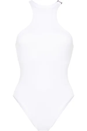 The Attico Logo-plaque swimsuit