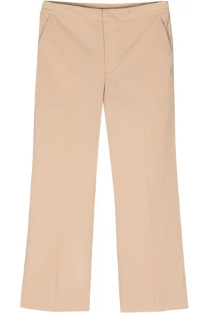 Twin-Set Logo-plaque cropped trousers