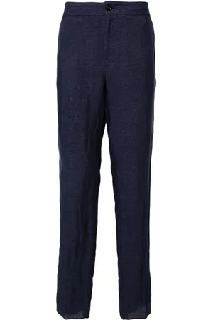 Ermenegildo Zegna Drawstring linen tapered trousers