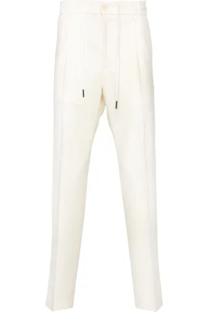 TAGLIATORE Wool pleated tapered leg