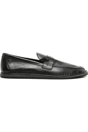 The Row Cary leather penny loafers