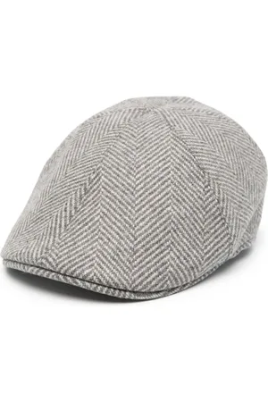 TAGLIATORE Herringbone flat cap