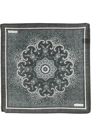 TAGLIATORE Medallion-print pocket scarf