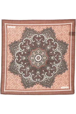 TAGLIATORE Medallion-print pocket scarf