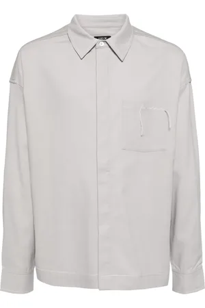 FIVE CM Logo-embroidered panelled shirt