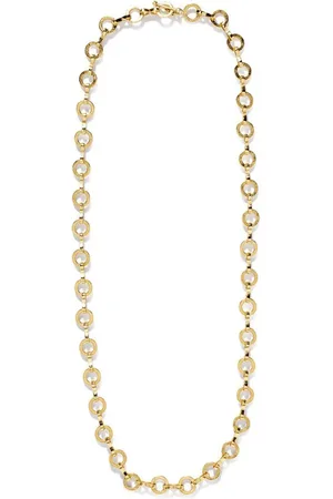 Azlee 18kt yellow Heavy Circle-Link chain necklace