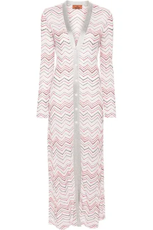 Missoni Zigzag-woven long cardigan