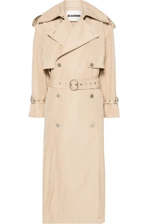 Jil Sander Textured belted trench coat