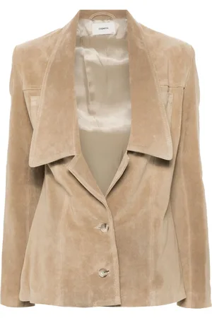 COPERNI Suede single-breasted jacket