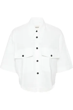 Khaite High-low hem cotton shirt