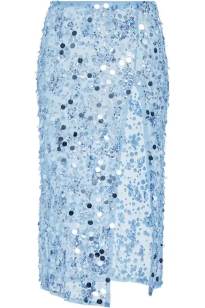 Retrofete Mirage sequinned sheer skirt