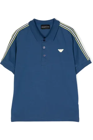 Emporio Armani Logo-appliqué cotton polo shirt