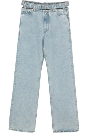 Y / PROJECT Belted wide-leg jeans