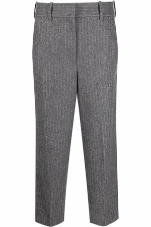 Circolo Cropped pinstripe trousers