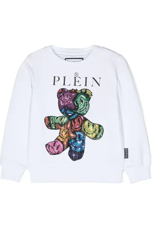 Philipp Plein Teddy Bear crystal-embellished sweatshirt