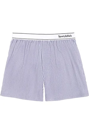 Sporty & Rich Striped mid-rise shorts