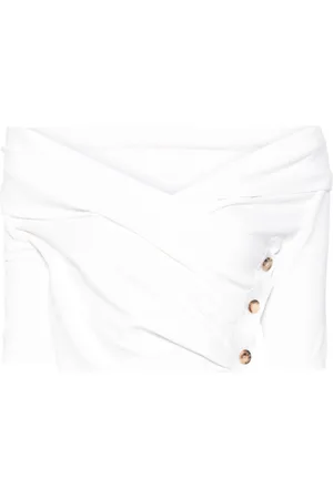 Serafini Off-shoulder crop top