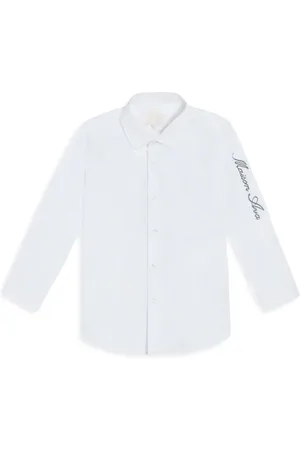Maison Ava Logo-embroidered shirt