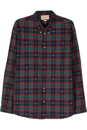 Gucci Double G-jacquard tartan shirt