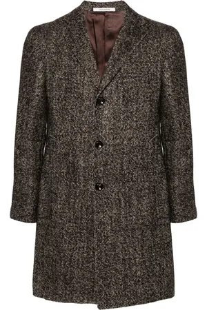 TAGLIATORE Herringbone single-breasted coat