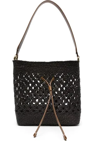 THEMOIRÈ Phoebe straw shoulder bag