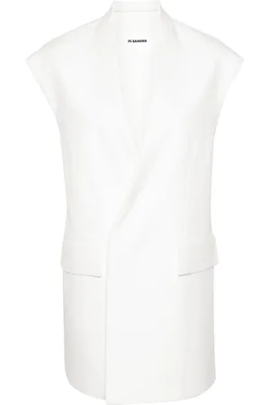 Jil Sander V-neck oversized gilet