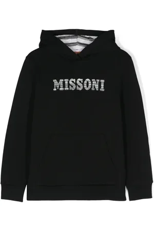 Missoni Logo-embroidered cotton hoodie