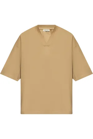 FEAR OF GOD V-neck drop-shoulder T-shirt