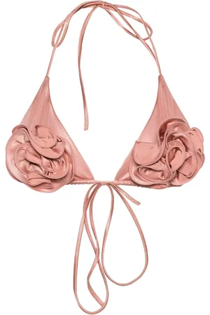MAGDA BUTRYM Floral-appliqu?? bikini top