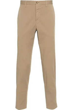 Incotex Tapered cotton chino trousers