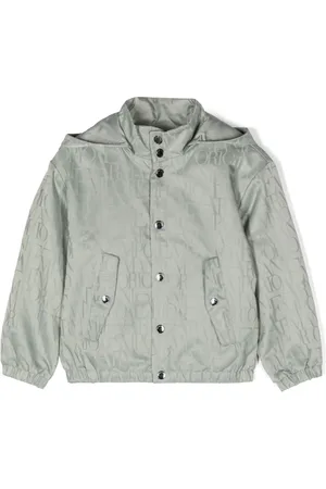 Emporio Armani Reversible logo-jacquard hooded jacket
